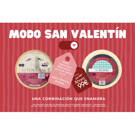 El Becerril soft cheese + Semi-cured artisan Manchego cheese PDO