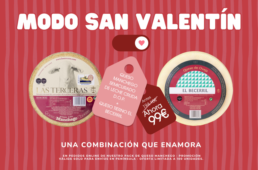 Queso tierno El Becerril + Queso manchego semicurado artesano DOP