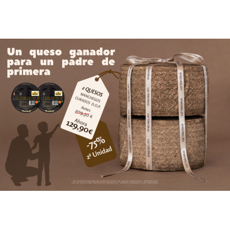 2 x Hard-Cured Manchego Cheese P.D.O