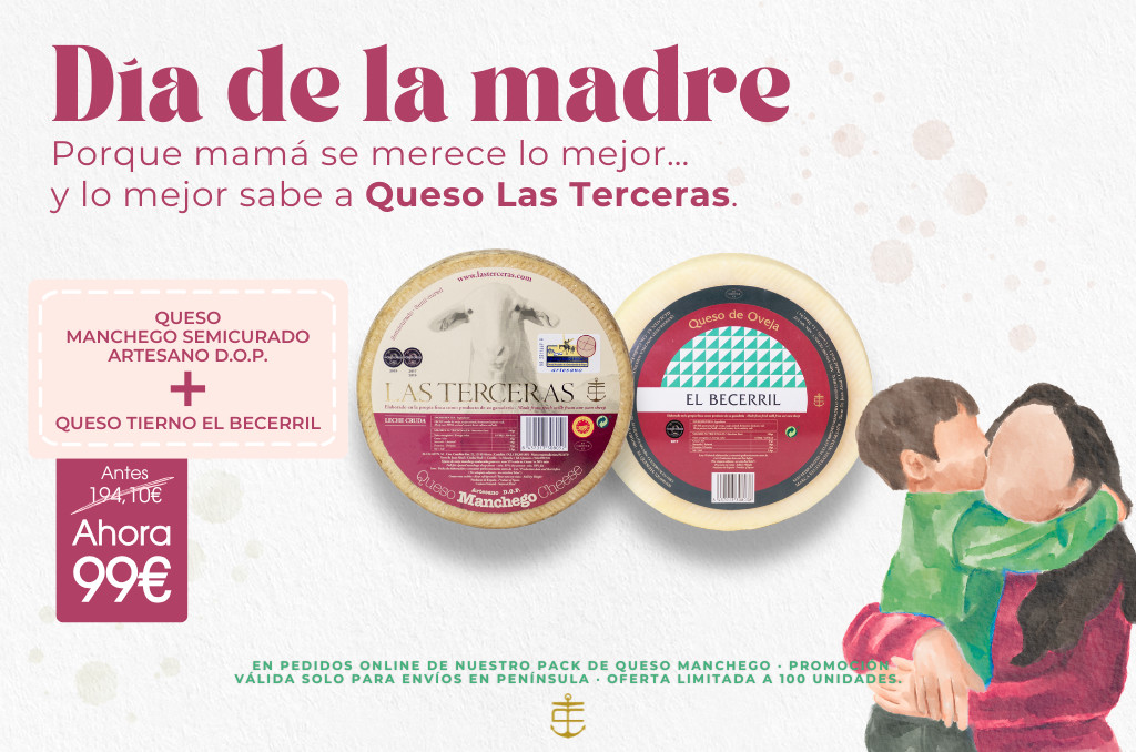 Queso tierno El Becerril + Queso manchego semicurado artesano DOP