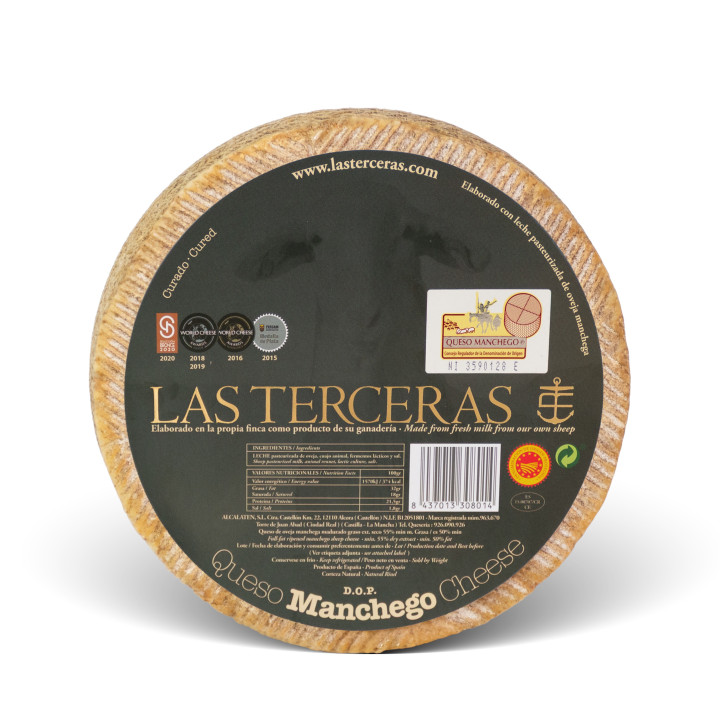 Queso manchego curado DOP Las Terceras
