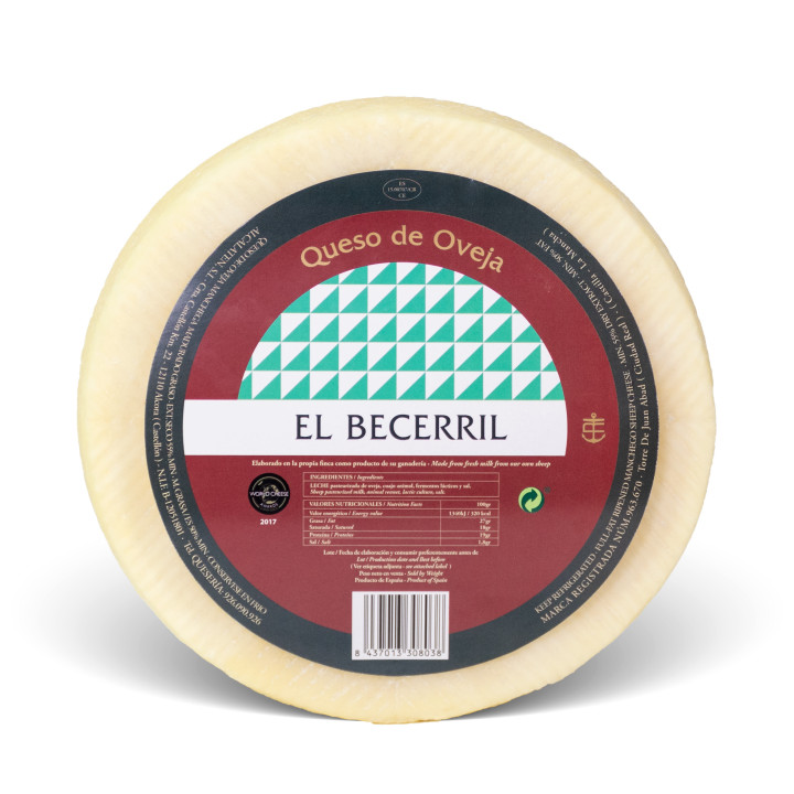 Queso tierno de leche de oveja El Becerril